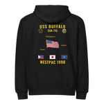 USS Buffalo (SSN-715) 1990 WestPac Cruise Zip Hoodie