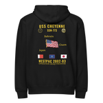 USS Cheyenne (SSN-773) 2002-03 WestPac Cruise Zip Hoodie