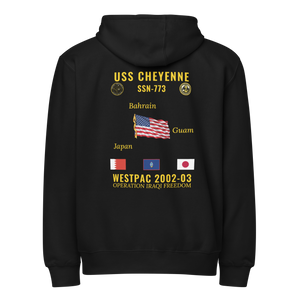 USS Cheyenne (SSN-773) 2002-03 WestPac Cruise Zip Hoodie