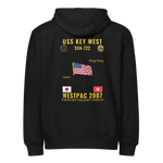 USS Key West (SSN-722) 2007 WestPac Cruise Zip Hoodie