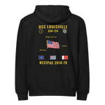 USS Louisville (SSN-724) 2018-19 WestPac Cruise Zip Hoodie