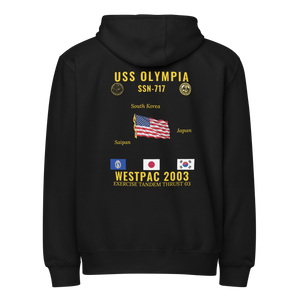 USS Olympia (SSN-717) 2003 WestPac Cruise Zip Hoodie