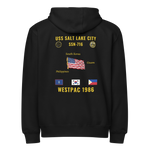 USS Salt Lake City (SSN-716) 1986 WestPac Cruise Zip Hoodie