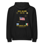 USS Miami (SSN-755) 1998-99 Med Cruise Zip Hoodie