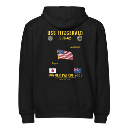 USS Fitzgerald (DDG-62) 2005 Summer Patrol Cruise Zip Hoodie