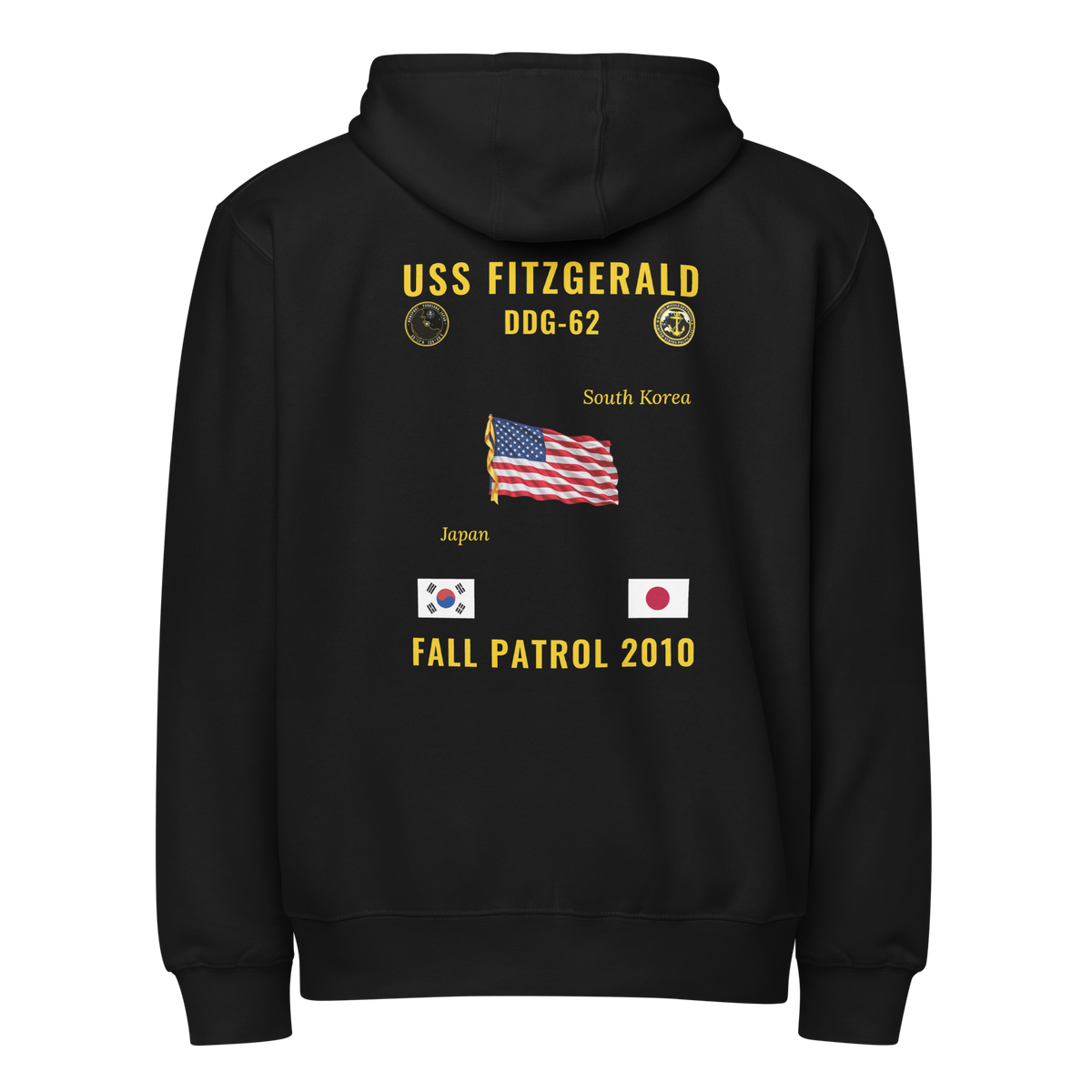 USS Fitzgerald (DDG-62) 2010 Fall Patrol Cruise Zip Hoodie