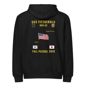 USS Fitzgerald (DDG-62) 2010 Fall Patrol Cruise Zip Hoodie