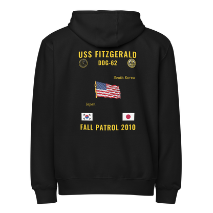 USS Fitzgerald (DDG-62) 2010 Fall Patrol Cruise Zip Hoodie