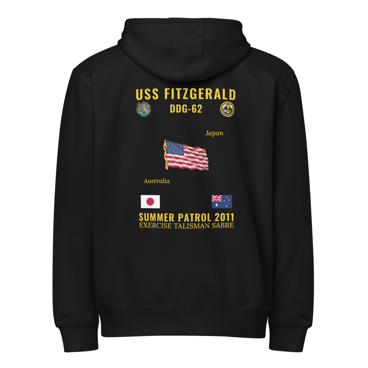 USS Fitzgerald (DDG-62) 2011 Summer Patrol Cruise Zip Hoodie