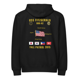 USS Fitzgerald (DDG-62) 2015 Fall Patrol Cruise Zip Hoodie