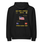 USS John S McCain (DDG-56) 2000 Spring Patrol Cruise Zip Hoodie