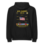 USS Carney (DDG-64) 2004-05 Med/Black Sea Cruise Zip Hoodie