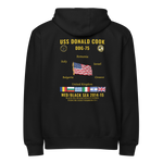 USS Donald Cook (DDG-75) 2014-15 Med/Black Sea Cruise Zip Hoodie