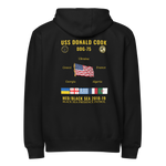 USS Donald Cook (DDG-75) 2018-19 Med/Black Sea Cruise Zip Hoodie