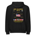 USS Benfold (DDG-65) 2001 WestPac/Arabian Gulf Cruise Zip Hoodie