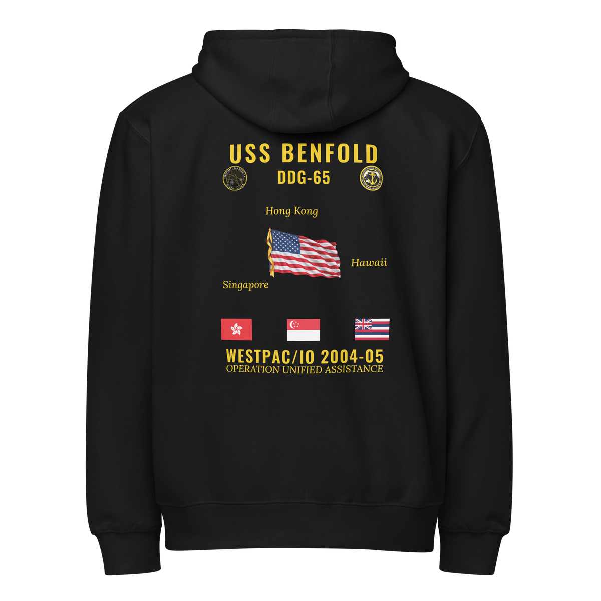 USS Benfold (DDG-65) 2004-05 WestPac/IO Cruise Zip Hoodie
