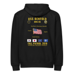USS Benfold (DDG-65) 2018 Fall Patrol Cruise Zip Hoodie