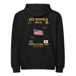 USS Benfold (DDG-65) 2018 Summer Patrol Cruise Zip Hoodie