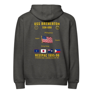 USS Bremerton (SSN-698) 1995-96 WestPac Cruise Zip Hoodie