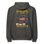 USS Bremerton (SSN-698) 2015-16 WestPac Cruise Zip Hoodie