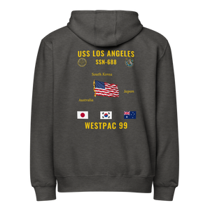 USS Los Angeles (SSN-688) 1999 WestPac Cruise Zip Hoodie