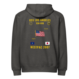 USS Los Angeles (SSN-688) 2007 WestPac Cruise Zip Hoodie