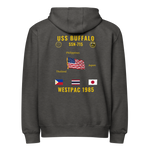 USS Buffalo (SSN-715) 1985 WestPac Cruise Zip Hoodie