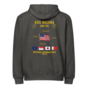 USS Helena (SSN-725) 1993-94 WestPac/Arabian Gulf Cruise Zip Hoodie