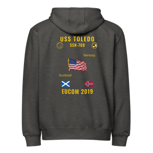 USS Toledo (SSN-769) 2019 EUCOM Cruise Zip Hoodie