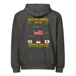 USS Columbus (SSN-762) 2003-04 WestPac Cruise Zip Hoodie