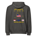 USS Santa Fe (SSN-763) 2003-04 WestPac Cruise Zip Hoodie