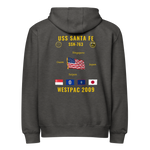 USS Santa Fe (SSN-763) 2009 WestPac Cruise Zip Hoodie
