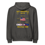 USS Louisville (SSN-724) 1988 WestPac Cruise Zip Hoodie