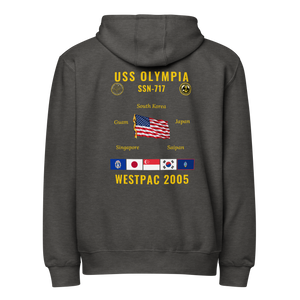 USS Olympia (SSN-717) 2005 WestPac Cruise Zip Hoodie