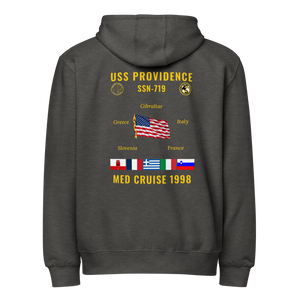 USS Providence (SSN-719) 1998 Med Cruise Zip Hoodie