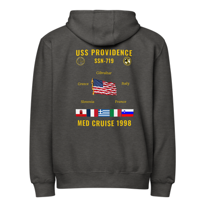 USS Providence (SSN-719) 1998 Med Cruise Zip Hoodie