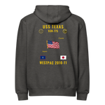 USS Texas (SSN-775) 2010-11 WestPac Cruise Zip Hoodie