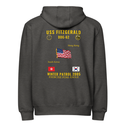 USS Fitzgerald (DDG-62) 2005 Winter Patrol Cruise Zip Hoodie