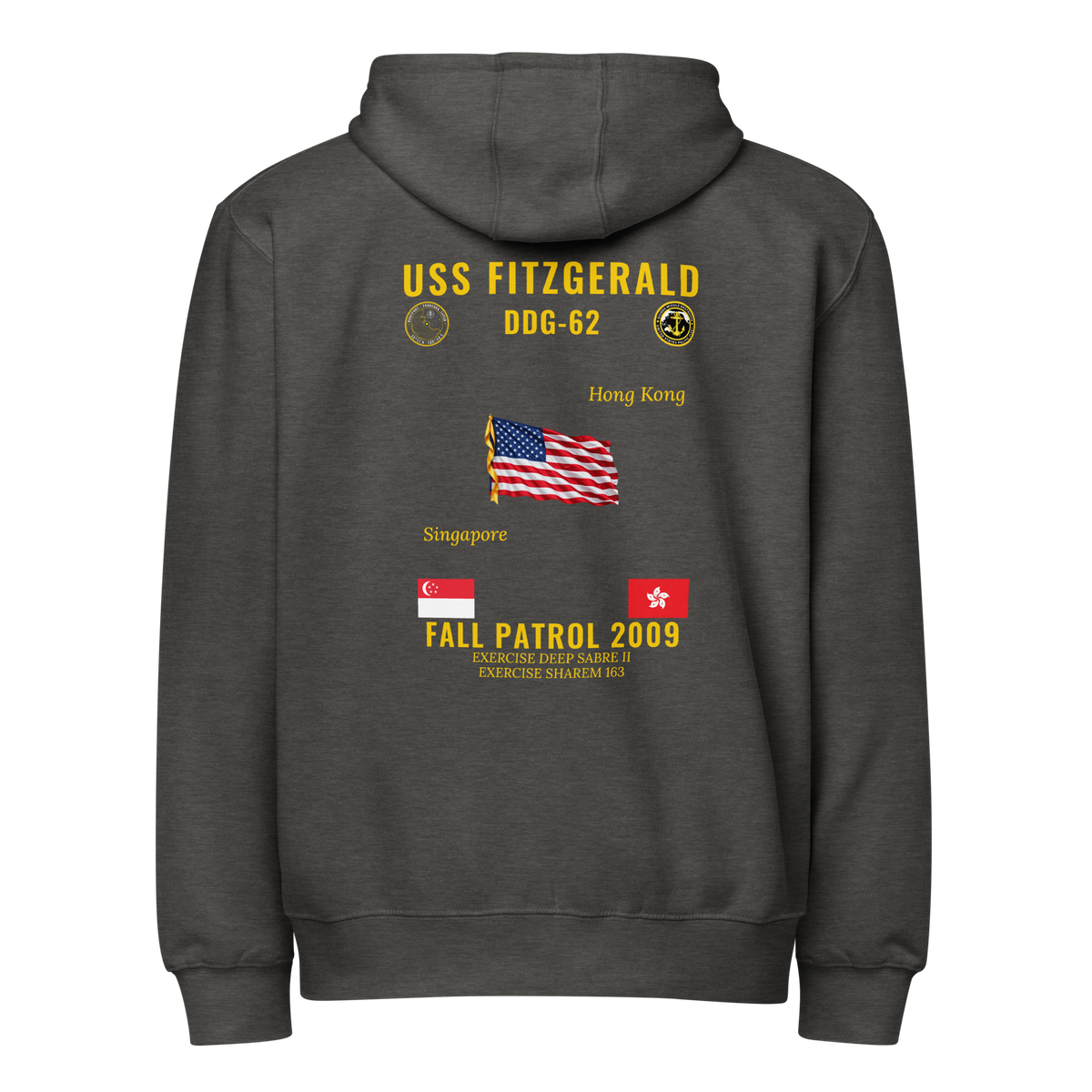 USS Fitzgerald (DDG-62) 2009 Fall Patrol Cruise Zip Hoodie