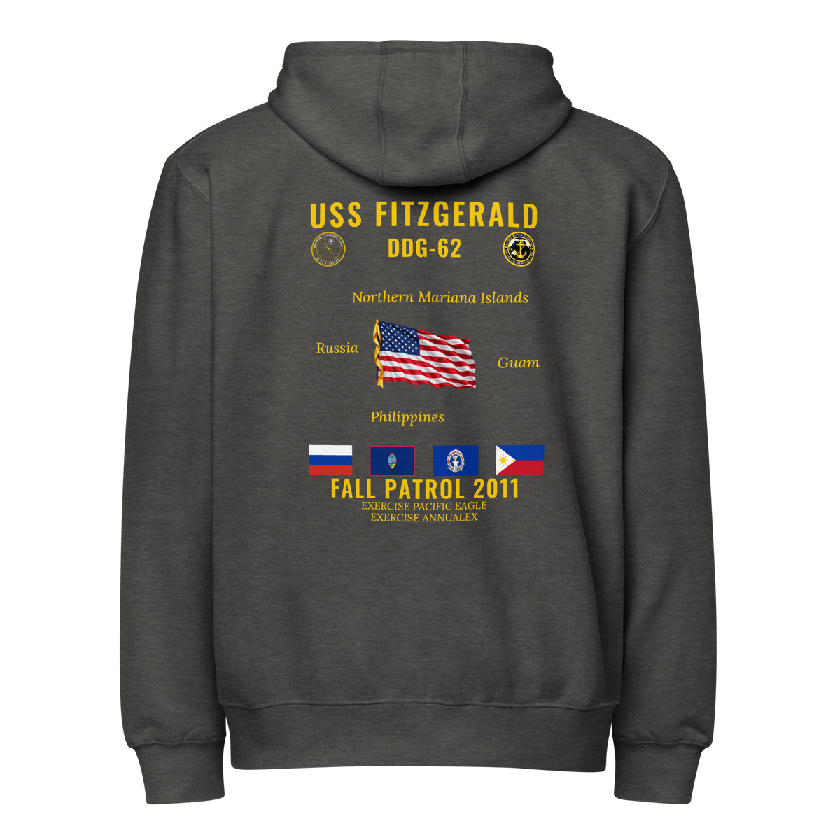 USS Fitzgerald (DDG-62) 2011 Fall Patrol Cruise Zip Hoodie