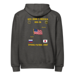 USS John S McCain (DDG-56) 2007 Spring Patrol Cruise Zip Hoodie