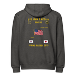 USS John S McCain (DDG-56) 2015 Spring Patrol Cruise Zip Hoodie