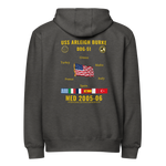 USS Arleigh Burke (DDG-51) 2005-06 Med Cruise Zip Hoodie