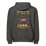 USS Donald Cook (DDG-75) 2014 Med/Black Sea Cruise Zip Hoodie