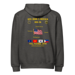 USS John S McCain (DDG-56) 2016 Fall Patrol Cruise Zip Hoodie