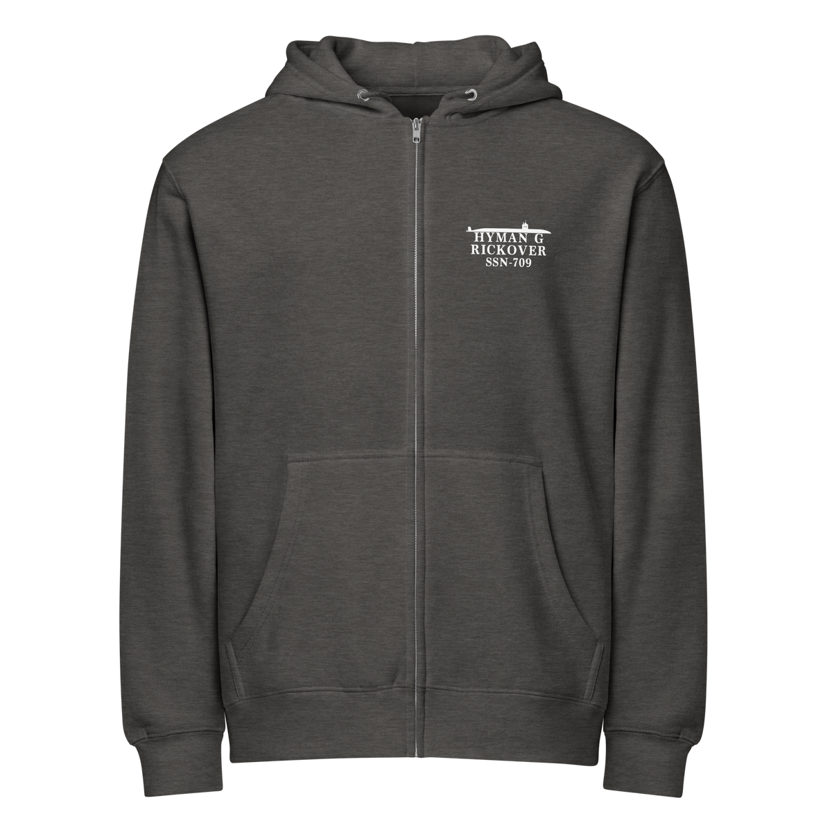 USS Hyman G. Rickover (SSN-709) 1986 N. Atlantic Cruise Zip Hoodie