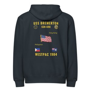 USS Bremerton (SSN-698) 1984 WestPac Cruise Zip Hoodie