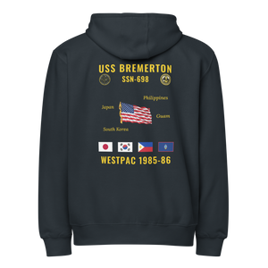 USS Bremerton (SSN-698) 1985-86 WestPac Cruise Zip Hoodie