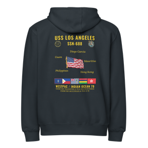 USS Los Angeles (SSN-688) 1979 WestPac/Indian Ocean Cruise Zip Hoodie
