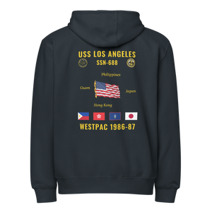 USS Los Angeles (SSN-688) 1986-87 WestPac Cruise Zip Hoodie